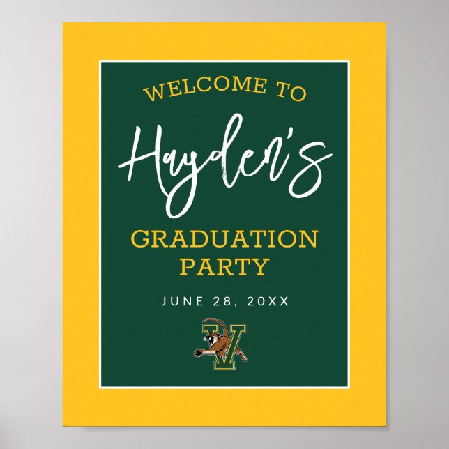 University of Vermont Catamount V Graduation Poster (Front)