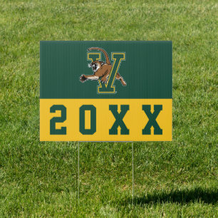 University of Vermont Catamount V Graduation Sign