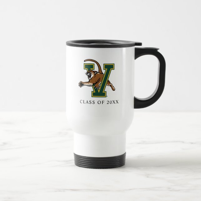 University of Vermont Catamount V Graduation Travel Mug (Right)