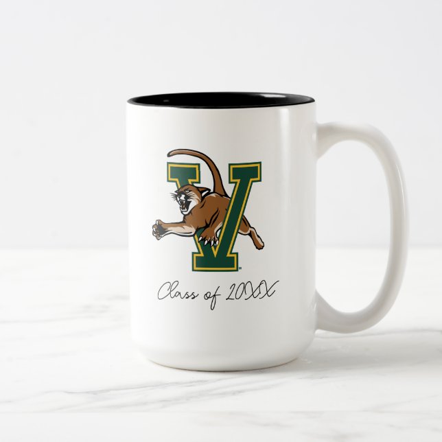 University of Vermont Catamount V Graduation Two-Tone Coffee Mug (Right)