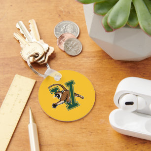 University of Vermont Catamount V Keychain