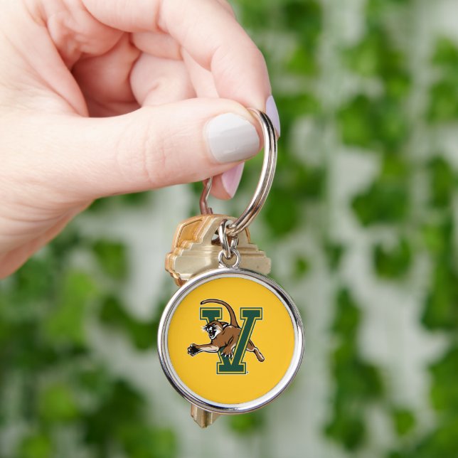 University of Vermont Catamount V Keychain (Hand)