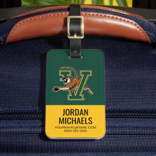 University of Vermont Catamount V Luggage Tag