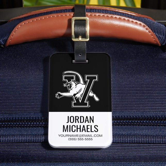 University of Vermont Catamount V Luggage Tag (Front Insitu 2)