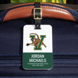University of Vermont Catamount V Luggage Tag