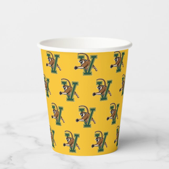 University of Vermont Catamount V Paper Cups (Back)