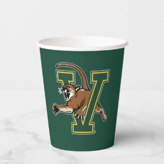 University of Vermont Catamount V Paper Cups