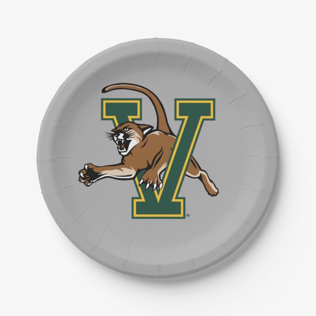 University of Vermont Catamount V Paper Plates (Front)