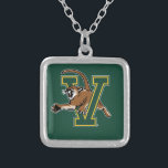 University of Vermont Catamount V Silver Plated Necklace<br><div class="desc">Check out these University of Vermont designs! Show off your Catamount pride with these new University products. These make the perfect gifts for the UVM student,  alumni,  family,  friend or fan in your life. All of these Zazzle products are customizable with your name,  class year,  or club. Go Catamounts!</div>