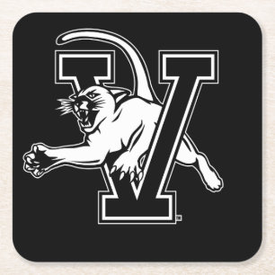 University of Vermont Catamount V Square Paper Coaster