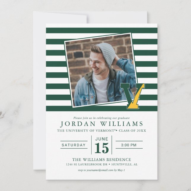 University of Vermont | V Announcement (Front)