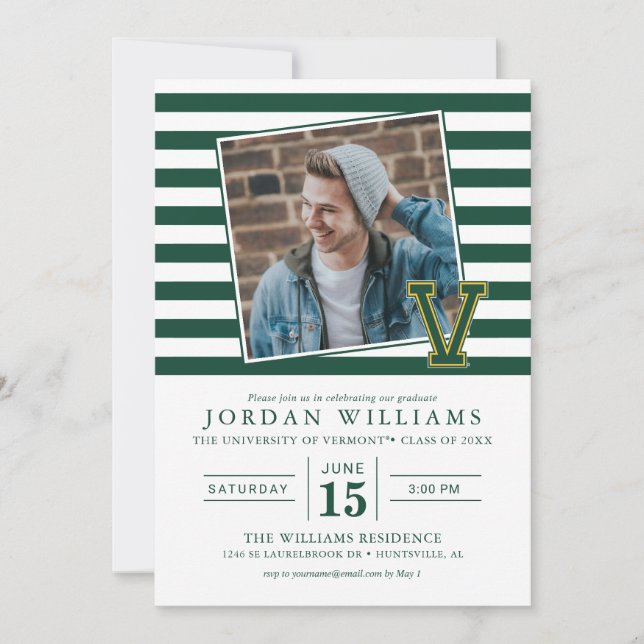 University of Vermont V Announcement (Front)