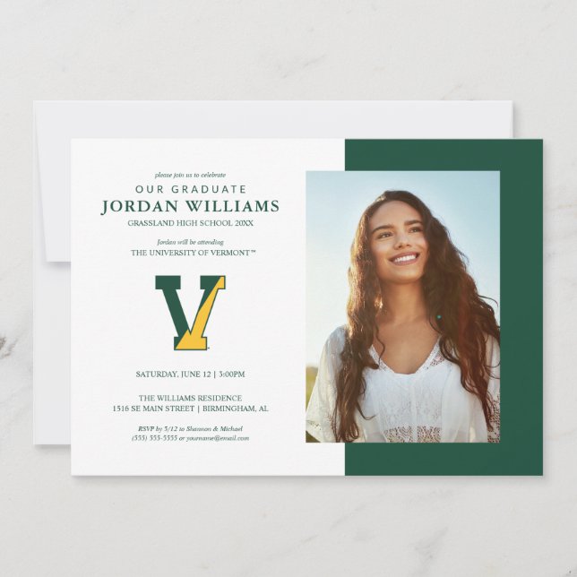 University of Vermont | V Announcement (Front)