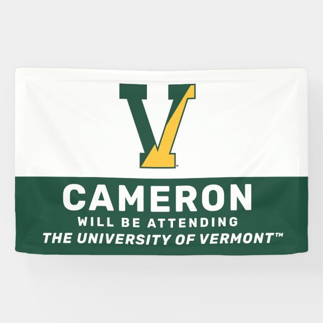 University of Vermont | V Banner (Horizontal)