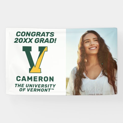 University of Vermont  V Banner