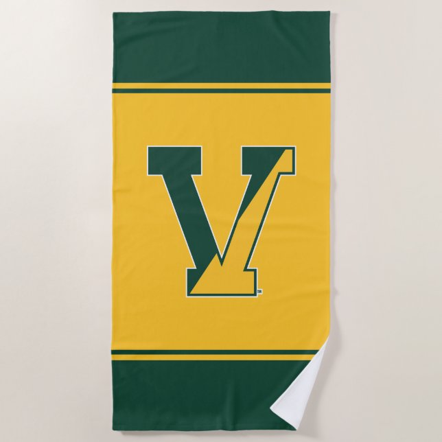 University of Vermont | V Beach Towel (Front)