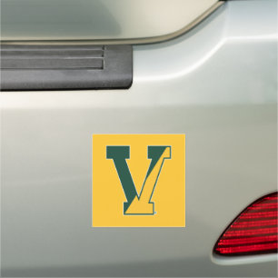 University of Vermont   V Car Magnet