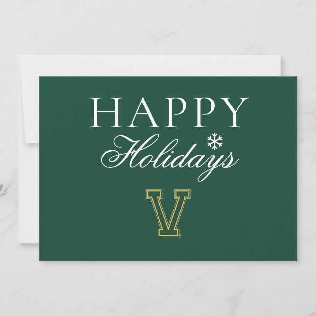 University of Vermont V Holiday Card (Front)
