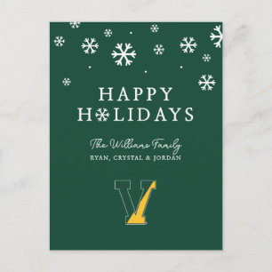 University of Vermont V Holiday Postcard