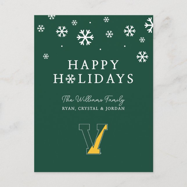 University of Vermont | V Holiday Postcard (Front)