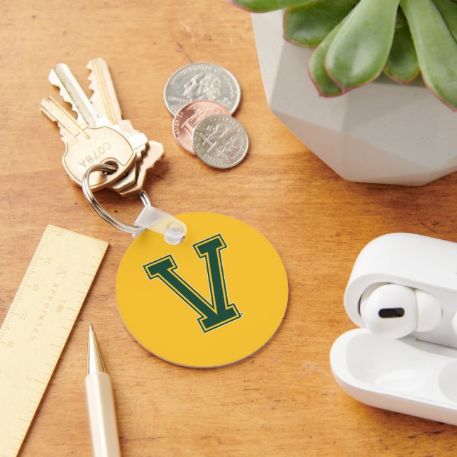 University of Vermont V Keychain (Desk)