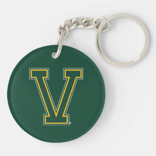 University of Vermont V Keychain