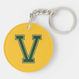 University of Vermont V Keychain