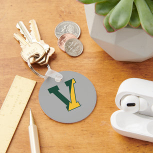 University of Vermont V Keychain