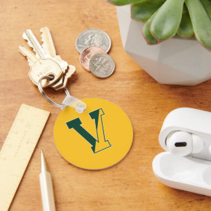 University of Vermont V Keychain
