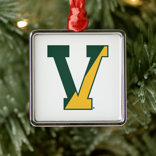 University of Vermont | V Metal Ornament (Tree)