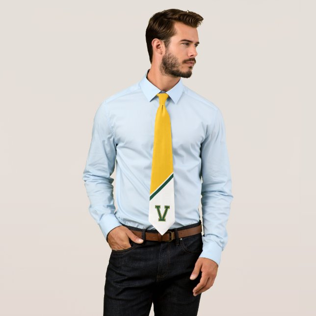 University of Vermont V Neck Tie (In Situ)