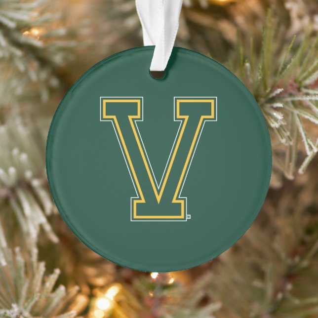 University of Vermont V Ornament (Tree)