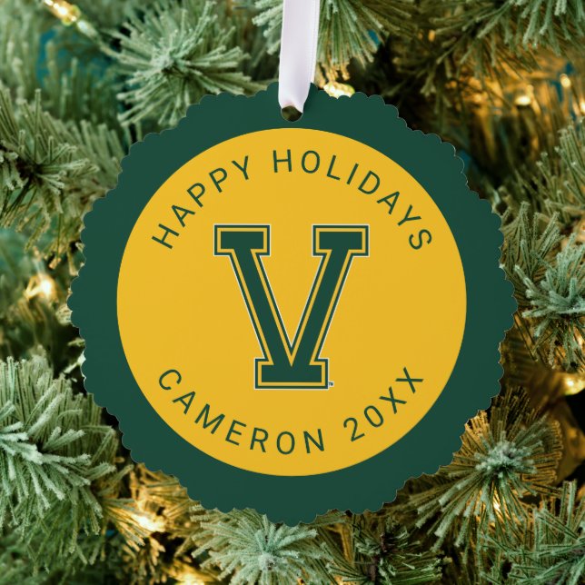 University of Vermont V Ornament Card (Insitu (Tree))