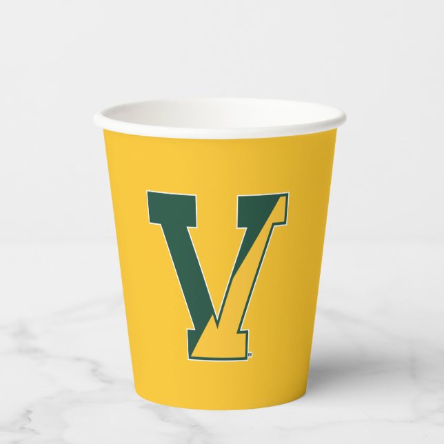 University of Vermont V Paper Cups (Front)