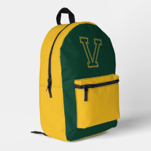 University of Vermont V Printed Backpack