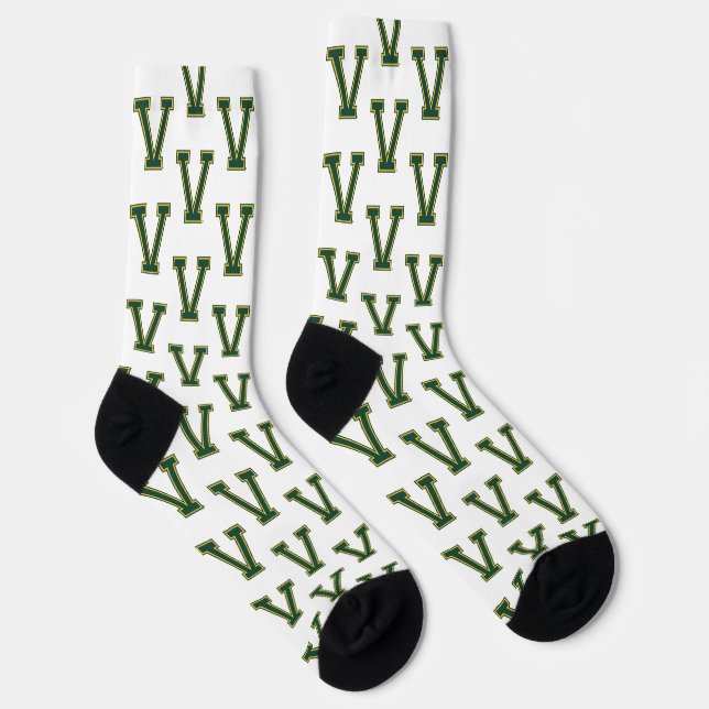 University of Vermont V Socks (Right)