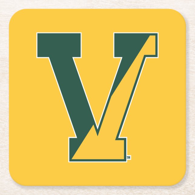 University of Vermont | V Square Paper Coaster (Front)