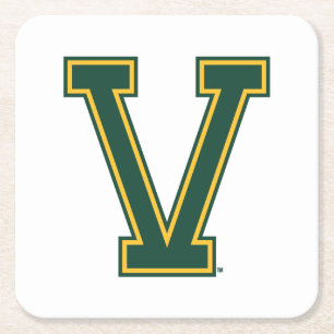 University of Vermont V Square Paper Coaster
