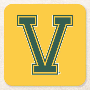 University of Vermont V Square Paper Coaster