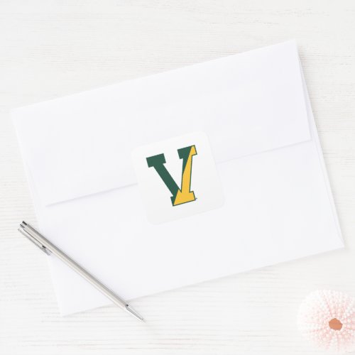 University of Vermont  V Square Sticker