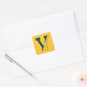 University of Vermont   V Square Sticker