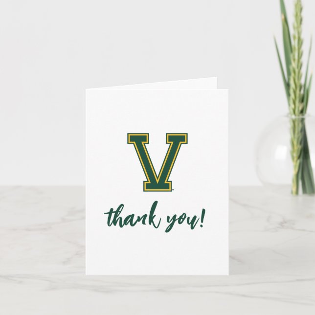 University of Vermont V Thank You Card (Front)