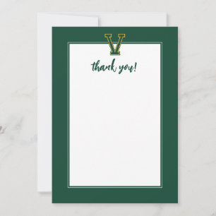 University of Vermont V Thank You Card