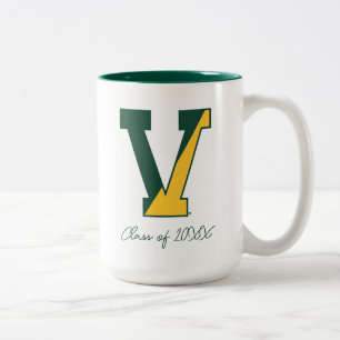 University of Vermont V Two-Tone Coffee Mug