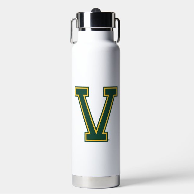 University of Vermont V Water Bottle (Front)