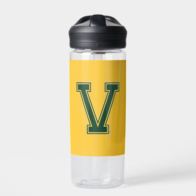 University of Vermont V Water Bottle (Front)