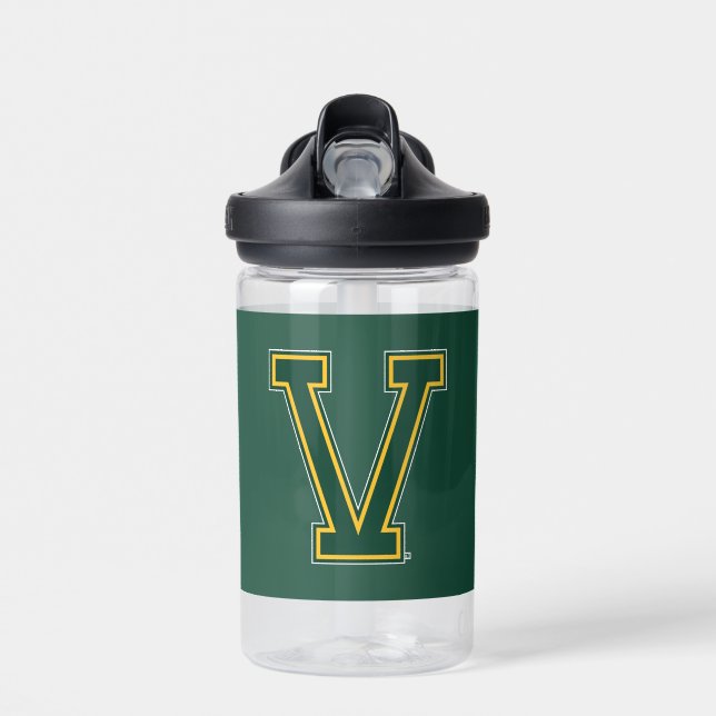 University of Vermont V Water Bottle (Front)