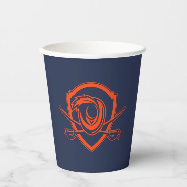 University of Virginia | Cavalier Shield Paper Cups (Front)