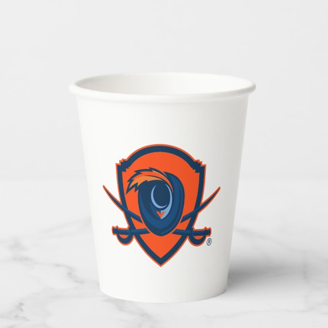 University of Virginia | Cavalier Shield Paper Cups (Front)