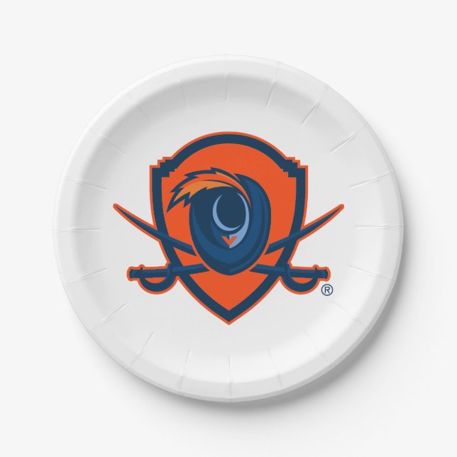 University of Virginia | Cavalier Shield Paper Plates (Front)